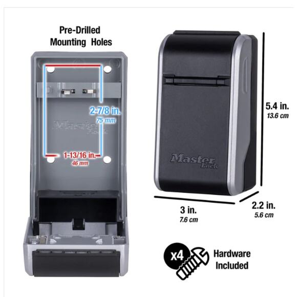 🔐 NEW Master Lock Wall Mount Key Safe – Heavy Duty Storage Holds 10+ Keys 5481D - Picture 5 of 5